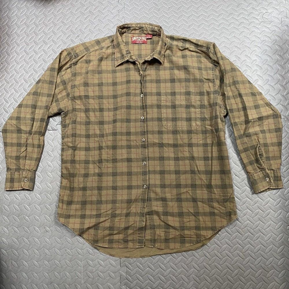 Vintage American Eagle Outfitters For Her Womens 90s Grunge Flannel Plaid Shirt
